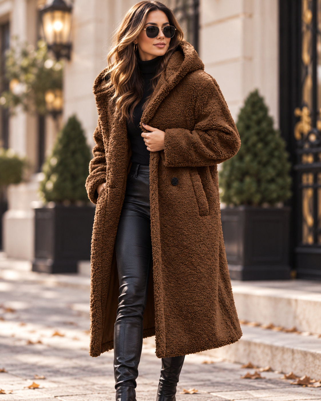 Manteau Teddy Chic Pour Femmes