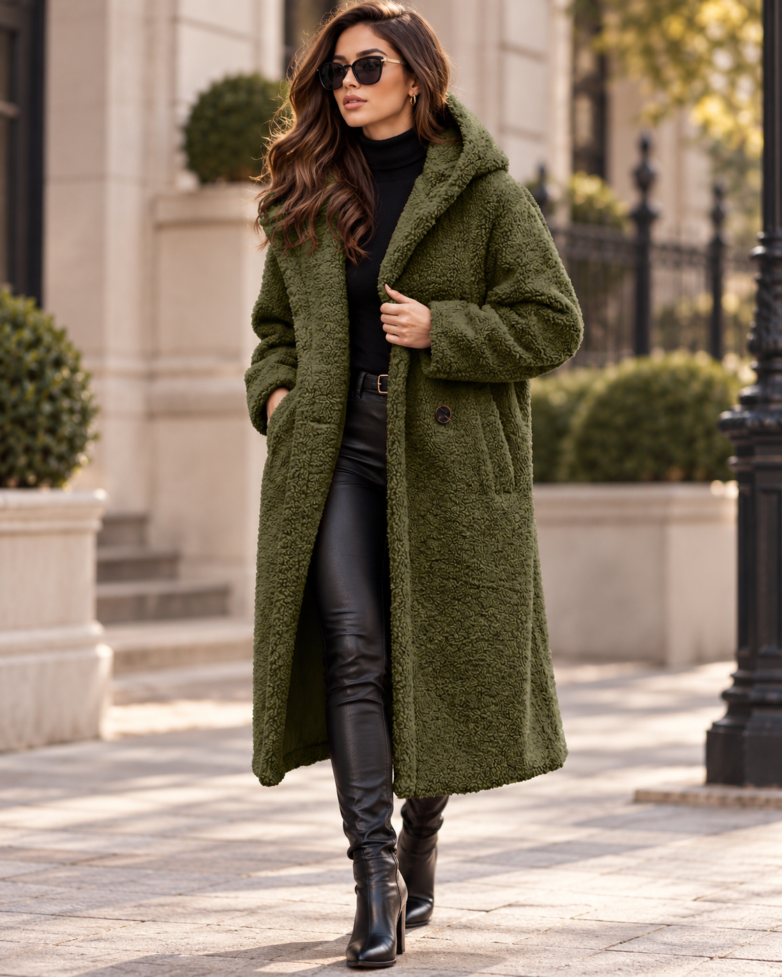 Manteau Teddy Chic Pour Femmes